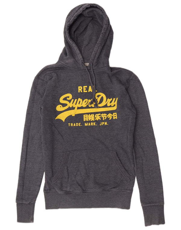 Superdry Herren-Kapuzenpullover mit Grafik, Größe S, Marineblau, Baumwolle