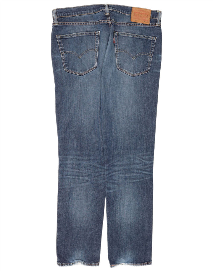 Levi's Herren 511 Distressed Slim Jeans W36 L32 Blaue Baumwolle