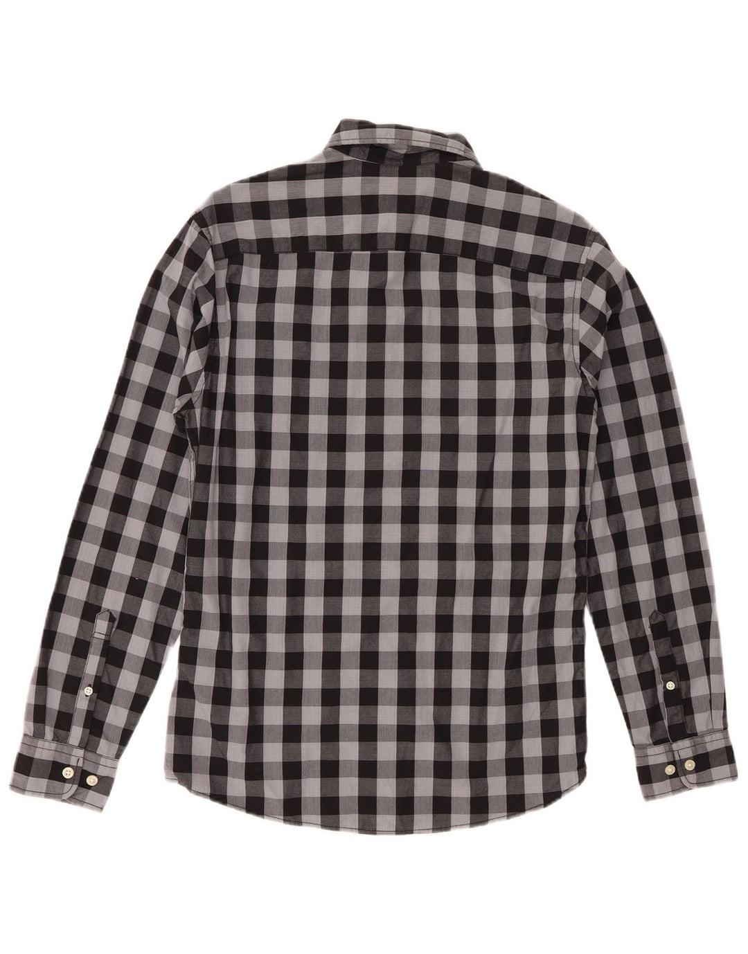 Jack & Jones Herrenhemd XS Grau Gingham Baumwolle