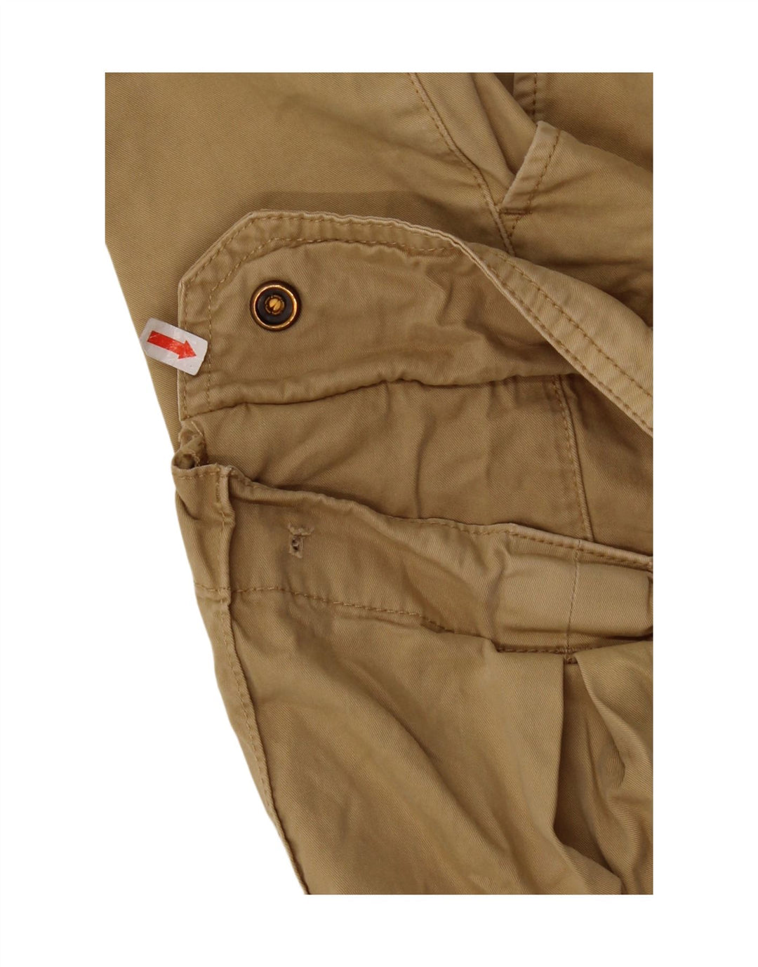 Napapijri Herren Cargo-Shorts W34 Large Beige Baumwolle