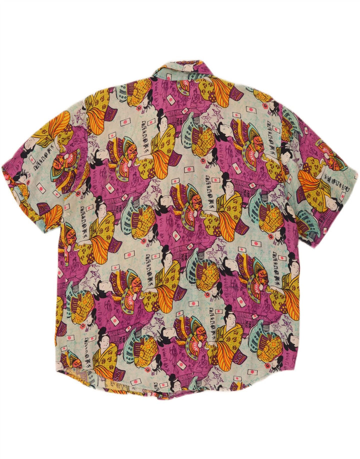 Christian Womens Graphic Short Sleeve Shirt UK 14 Large Mehrfarbig