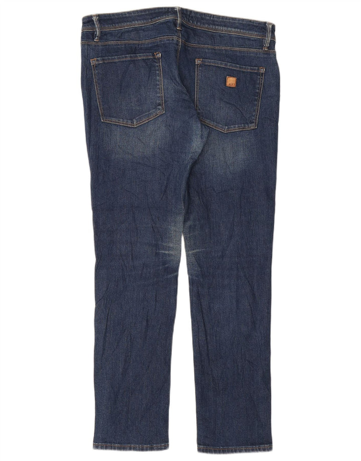 Roxy Damen Slim Jeans W31 L28 Marineblaue Baumwolle