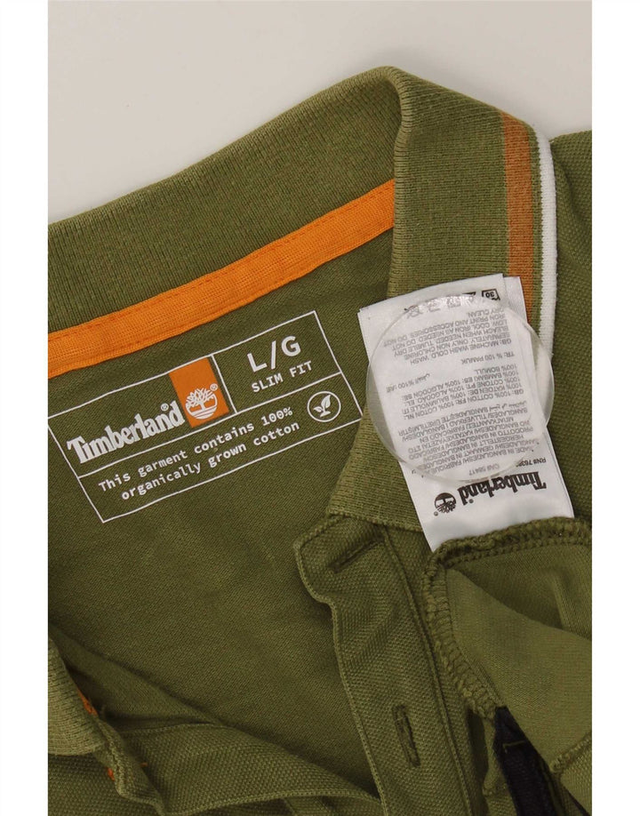 Timberland Herren-Poloshirt, große Khaki-Baumwolle