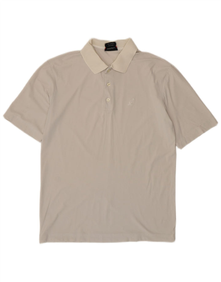 AUSTRALIAN L'ALPINA Herren Poloshirt IT 52 Large Beige Polyamid