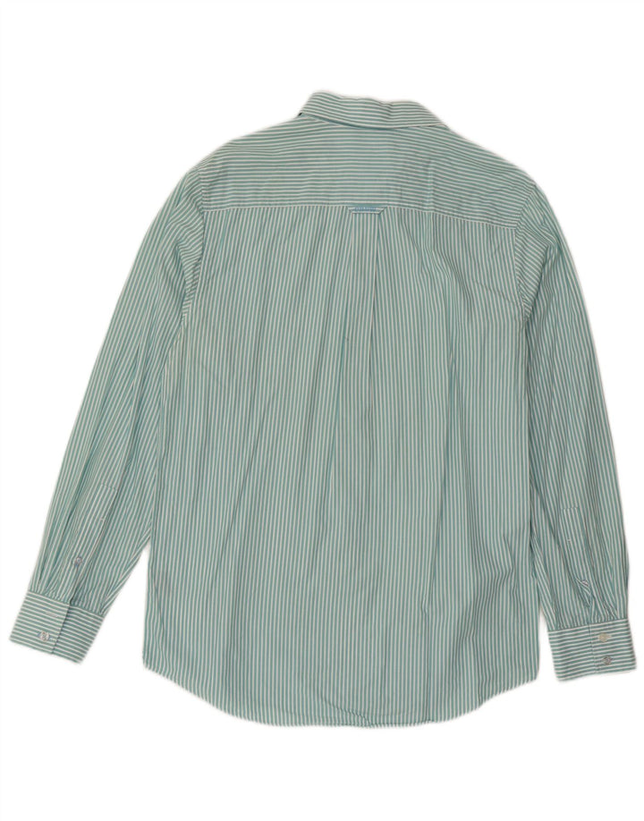 Crew Clothing Herren-Hemd mit klassischer Passform, mittelgrün, gestreift, Baumwolle