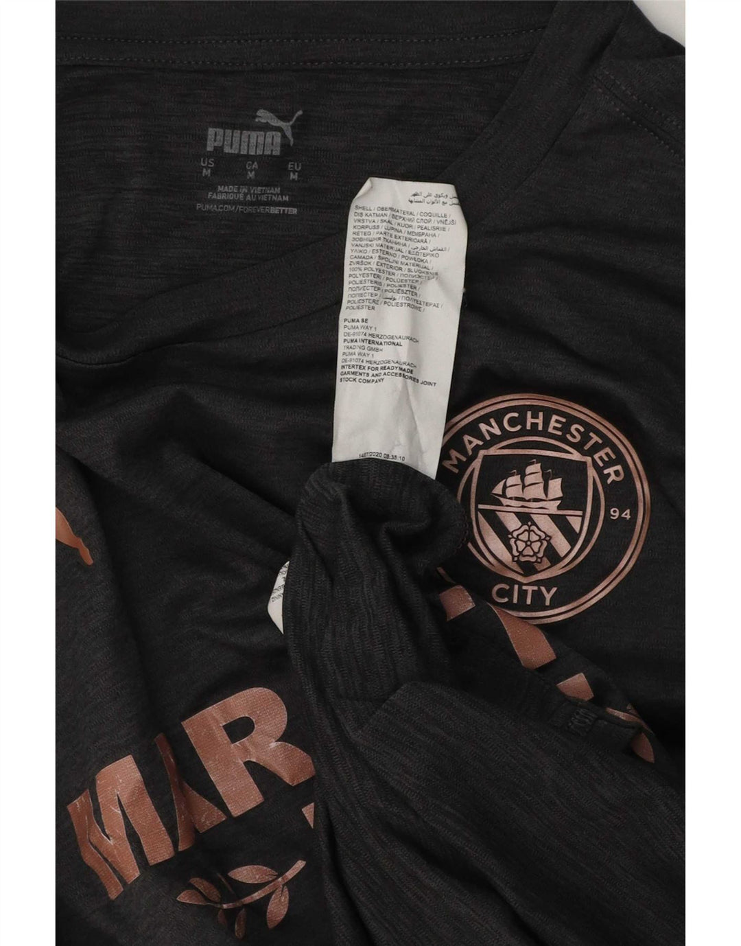 Puma Herren Grafik-T-Shirt-Oberteil Mittelgraues Polyester