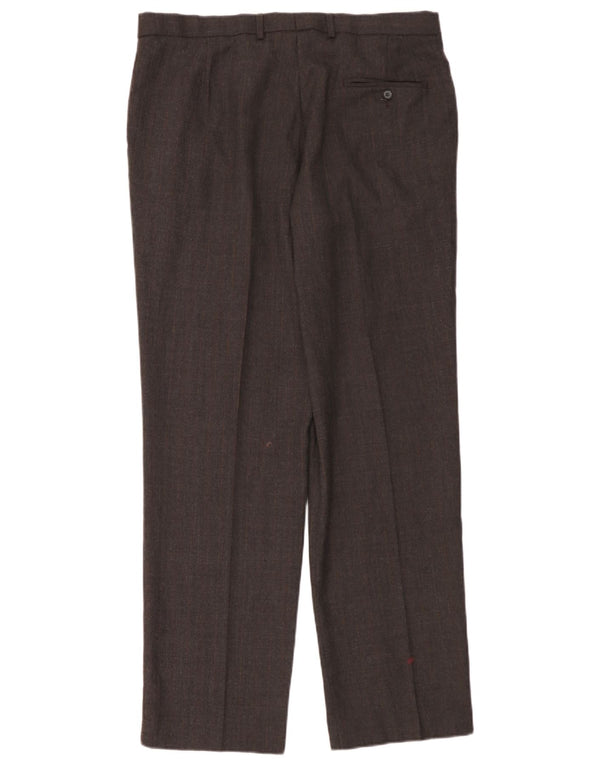 Marks & Spencer Herren-Anzughose, gerade, normale Passform, W36, L33, graue Wolle