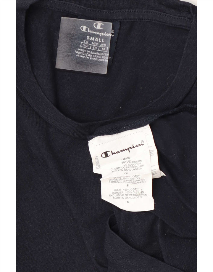 Champion Herren-Top, langärmelig, klein, marineblau, Baumwolle