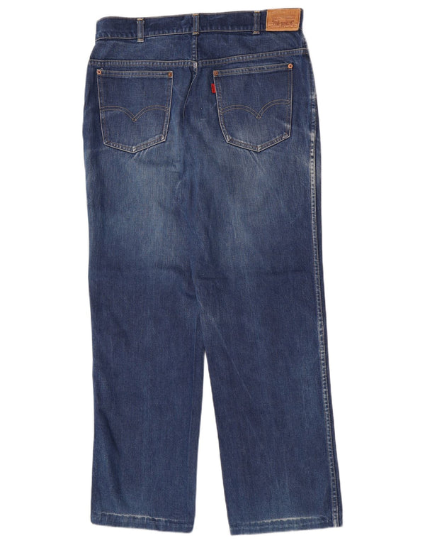 Levi's Herren Straight Jeans W36 L30 Blaue Baumwolle