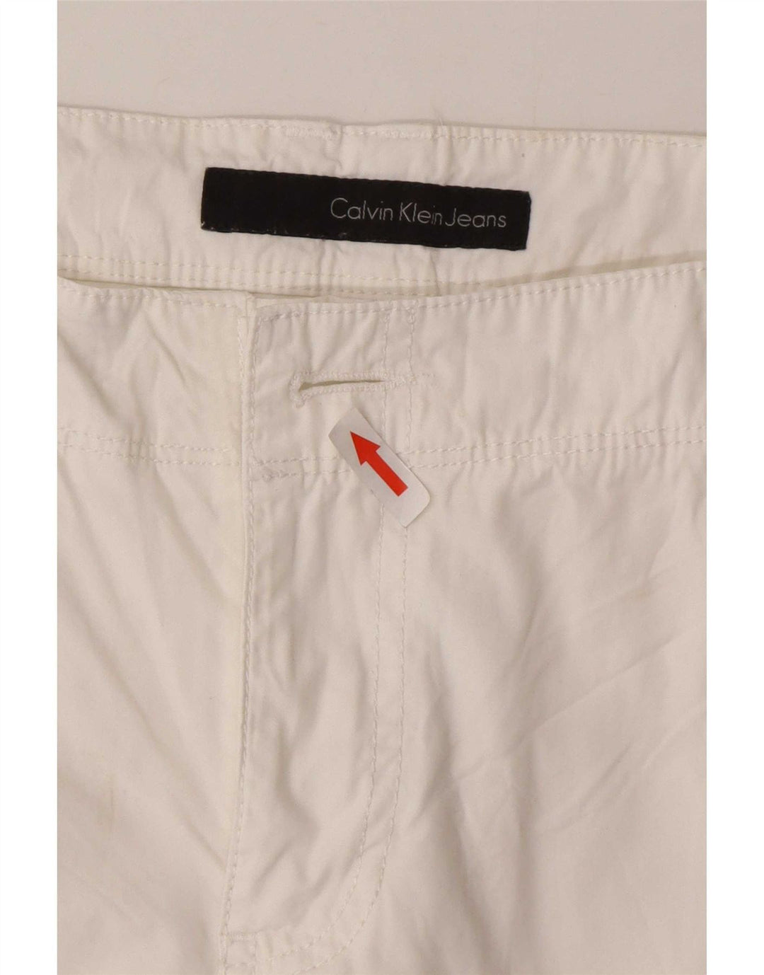 Calvin Klein Herren Cargoshorts W32 Mittelweiße Baumwolle