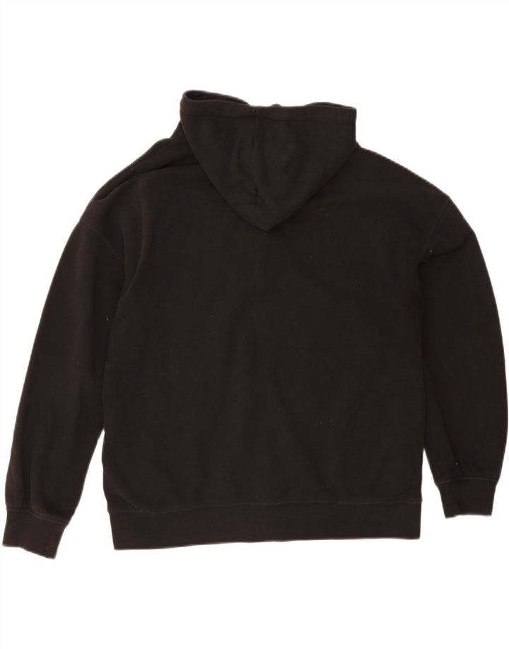 Essentials Damen-Kapuzenpullover mit Reißverschluss, UK 14, mittelschwarz, Baumwolle