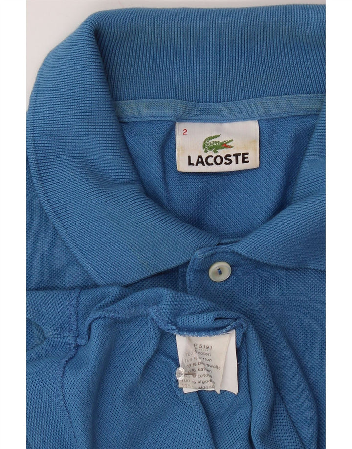 LACOSTE Herren-Poloshirt, Größe 2 XS, blaue Baumwolle