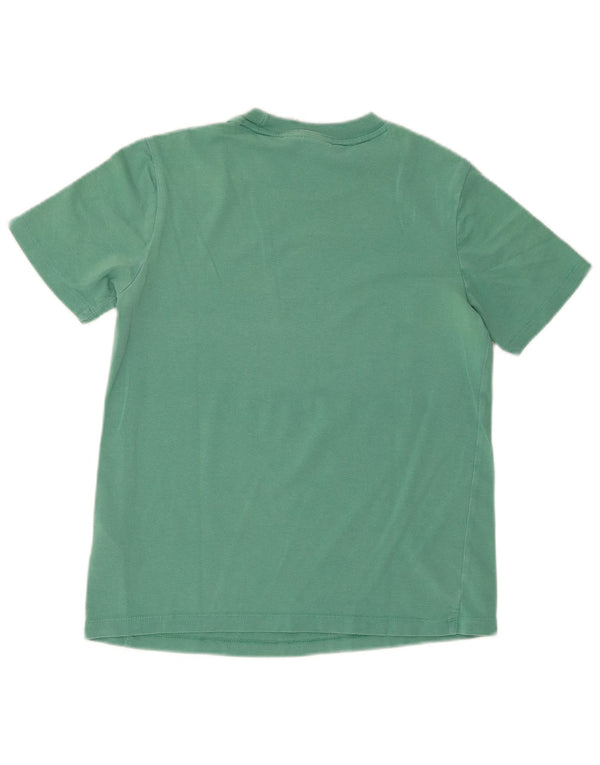 Adidas Damen Grafik T-Shirt Top UK 8 Smal Grün Baumwolle