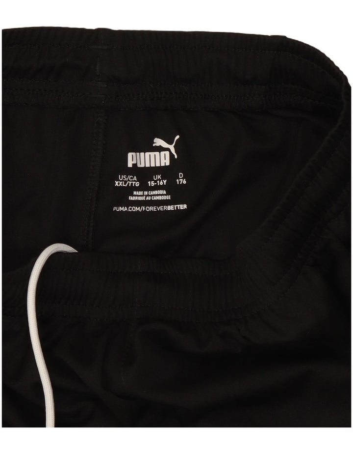 Puma Jungen Sportshorts 15–16 Jahre, schwarzes Polyester