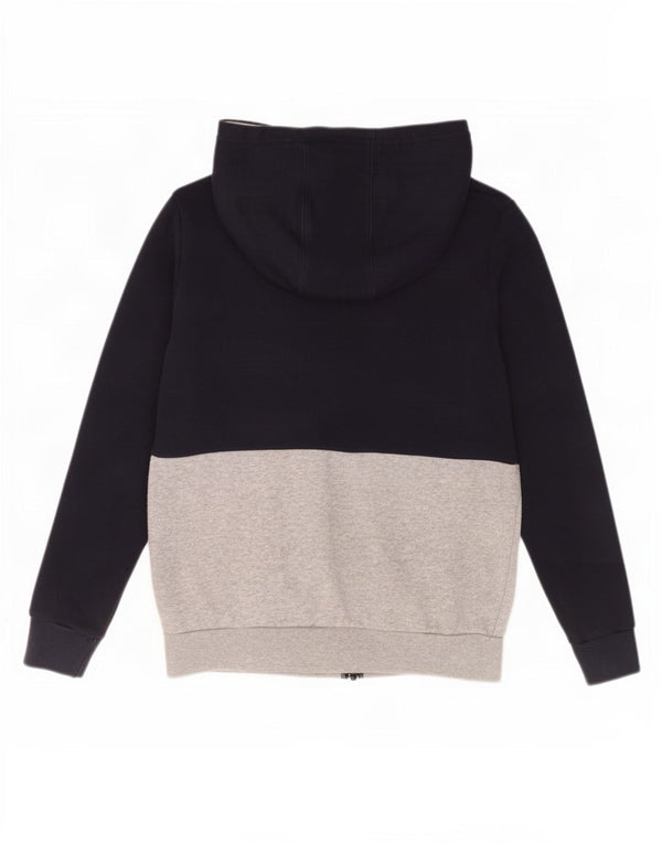Adidas Jungen-Kapuzenpullover mit Reißverschluss, 13–14 Jahre, graue Baumwolle
