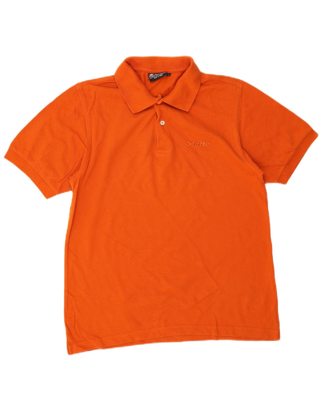 Lotto Herren-Poloshirt, große orangefarbene Baumwolle