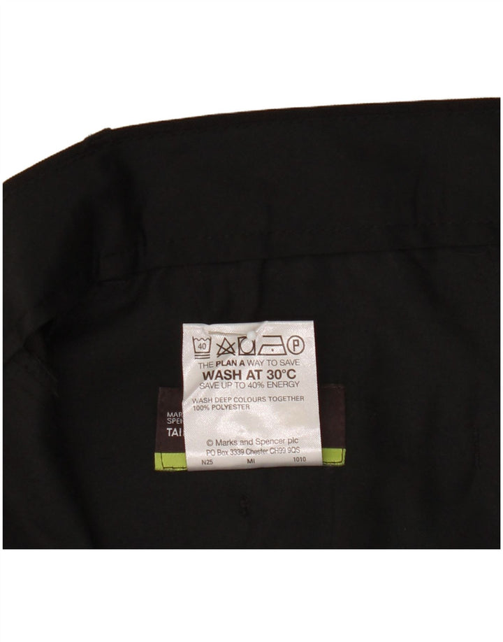 Gerade Herren-Chinohose von Marks & Spencer, W38, L31, Schwarz, Polyester