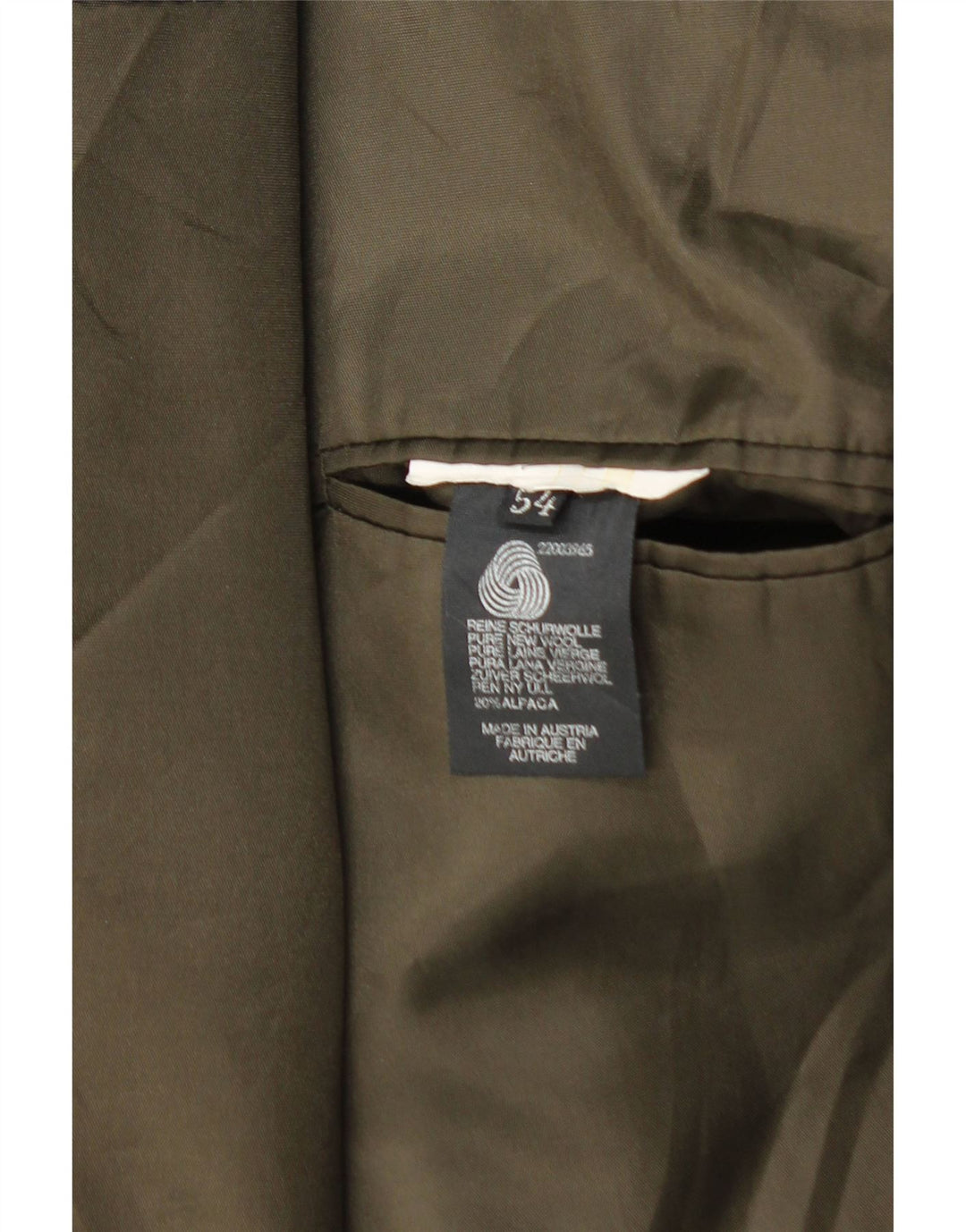 Steinbock Herren-Blazer mit 2 Knöpfen, EU 54, 2XL, Khaki, Schurwolle