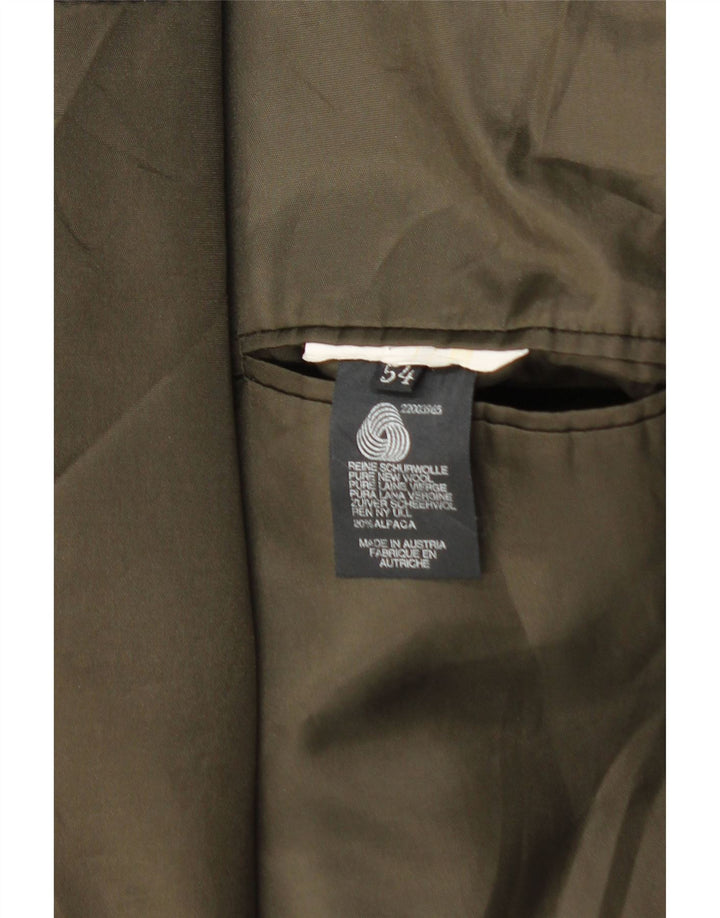Steinbock Herren-Blazer mit 2 Knöpfen, EU 54, 2XL, Khaki, Schurwolle