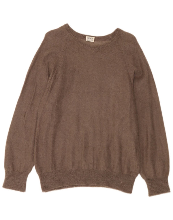 Marz Damen-Pullover mit U-Boot-Ausschnitt, Gr. 16, Braun