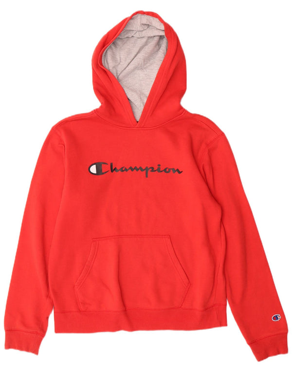 Champion Kapuzenpullover mit Grafik für Jungen, 13–14 Jahre, XL, rote Baumwolle