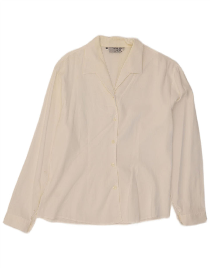 Vintage Damen Shirt UK 16 Large Weiß