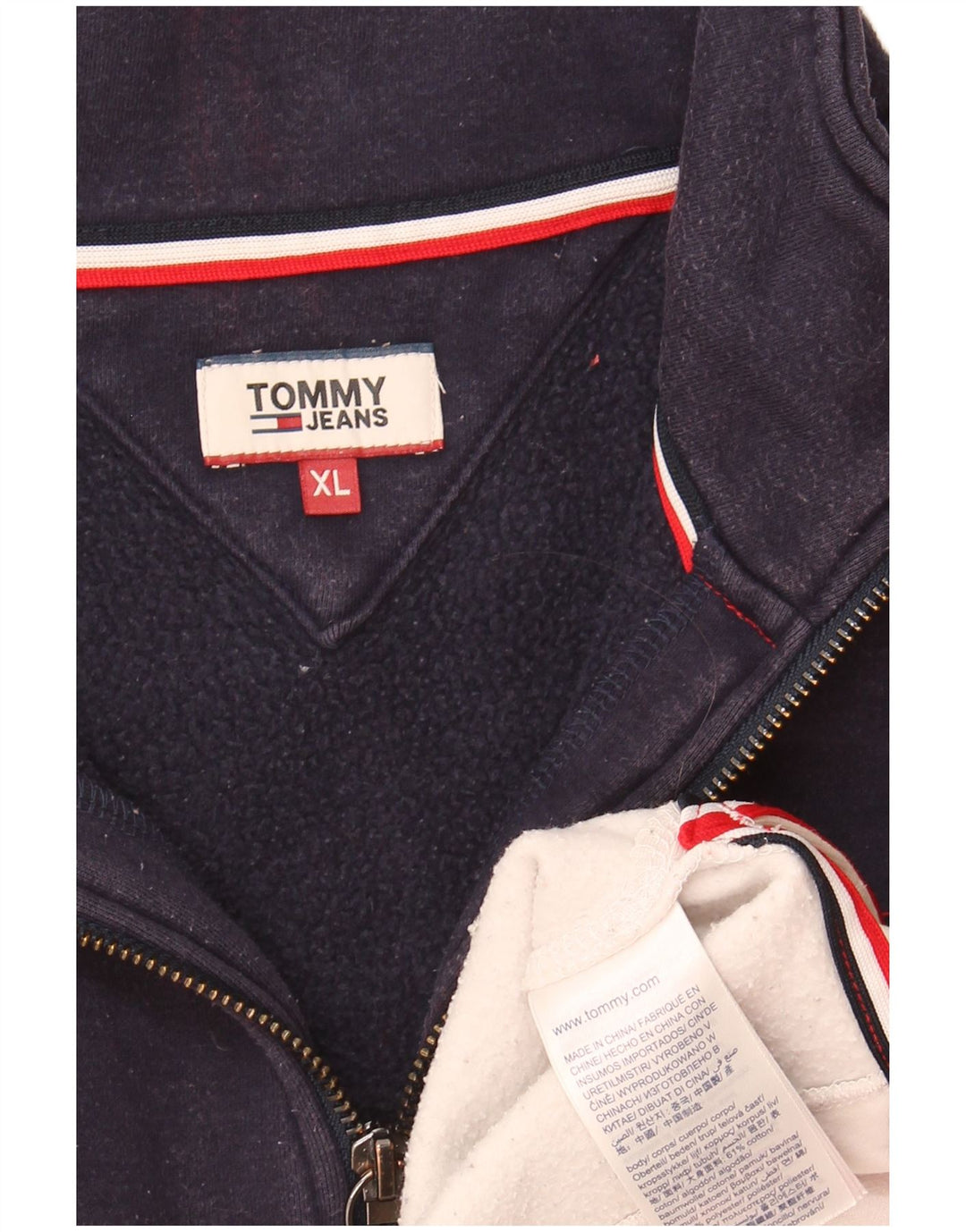 Tommy Hilfiger Damen Crop Sweatshirt Pullover UK 18 XL Mehrfarbig