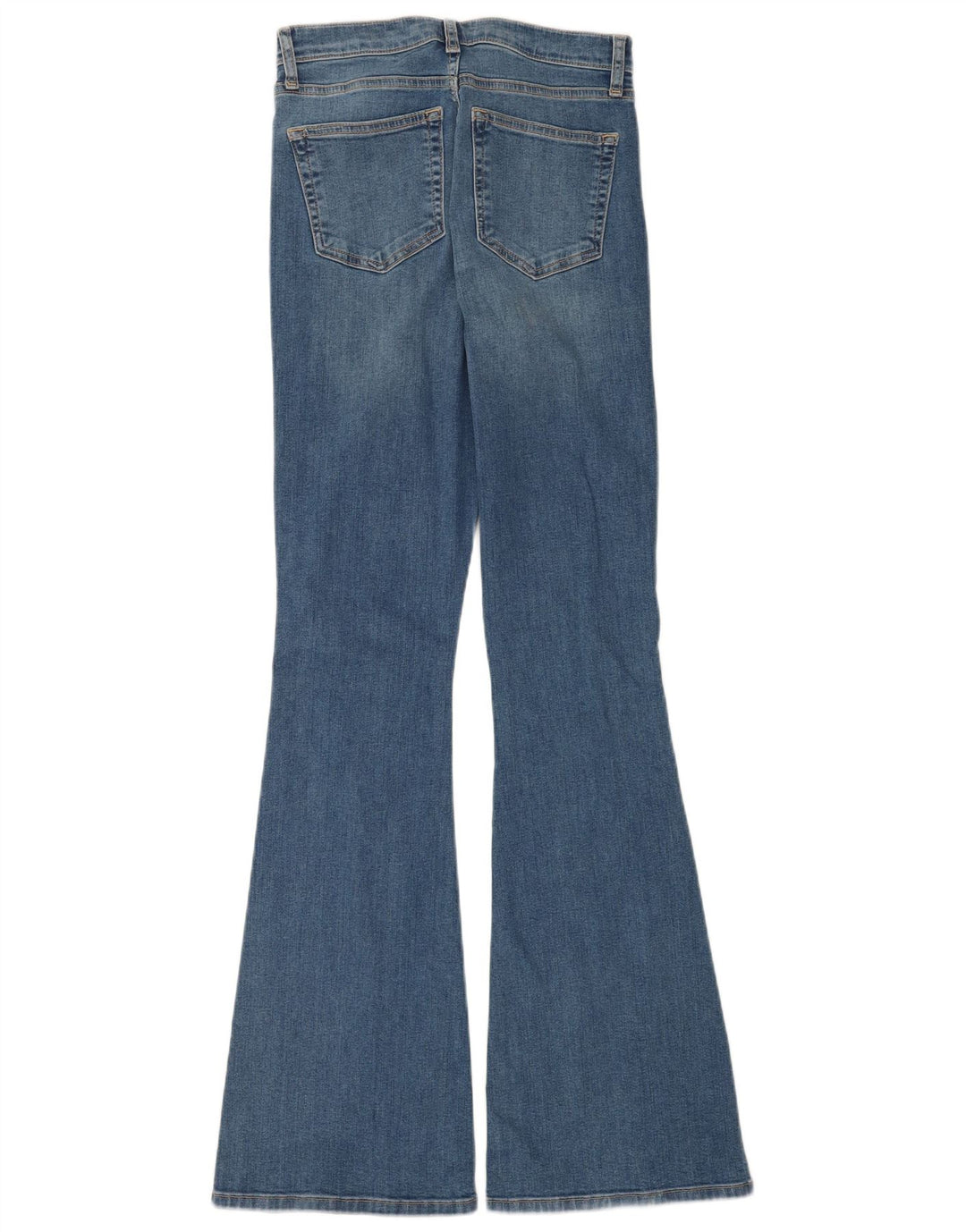 Topshop Damen Jamie Flared Jeans W28 L34 Blaue Baumwolle