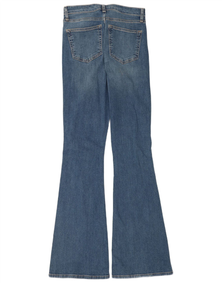 Topshop Damen Jamie Flared Jeans W28 L34 Blaue Baumwolle
