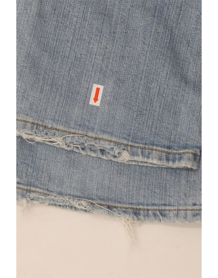 LEE Damen Jinx Distressed Bootcut Jeans W31 L35 Blaue Baumwolle