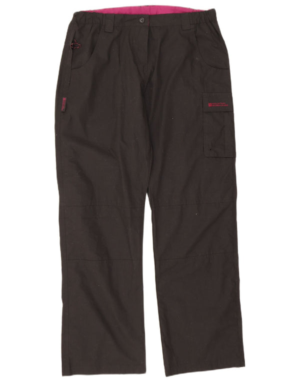 Mountain Warehouse Gerade Cargohose für Damen, UK 14, Größe L, W32, L30, Schwarz