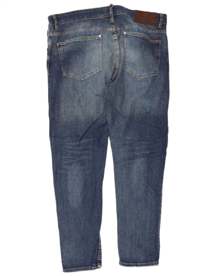 Zara Herren Slim Jeans EU 44 Large W34 L29 Blaue Baumwolle