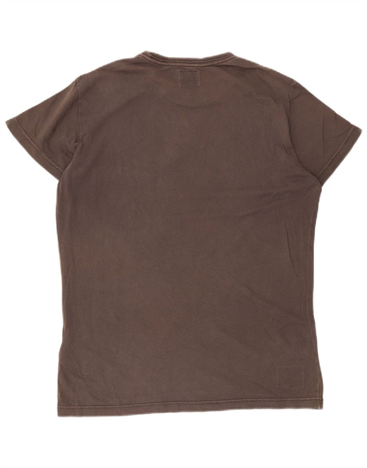 Diesel Herren-T-Shirt mit Grafik, groß, aus grauer Baumwolle