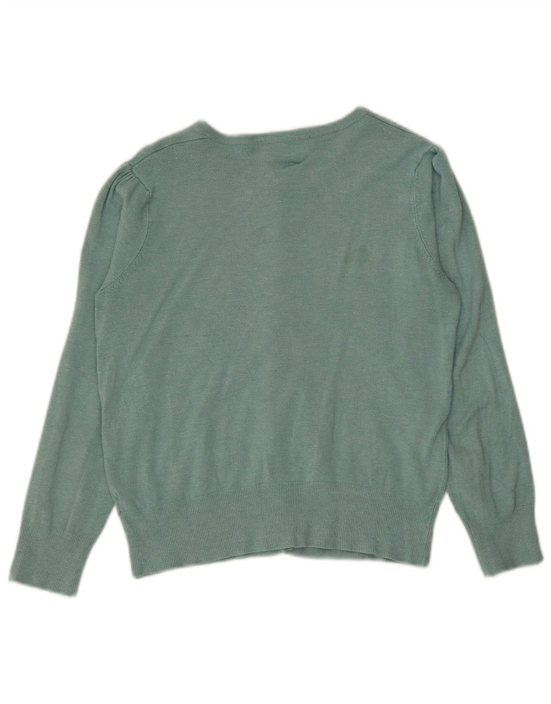 Marks & Spencer Damen-Cardigan-Pullover UK 12 Mittelgrüne Viskose