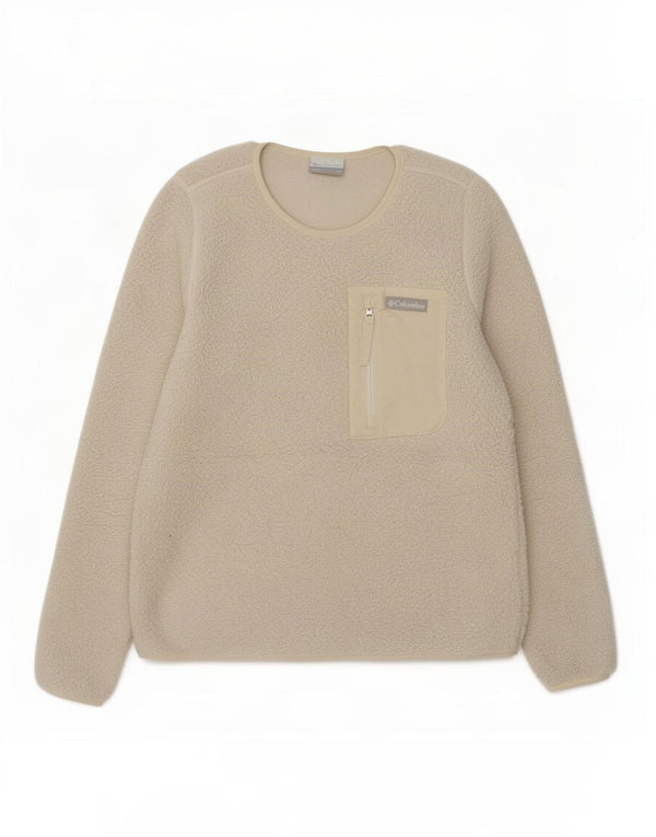 Columbia Damen Fleecepullover UK 10 Small Weiß Polyester
