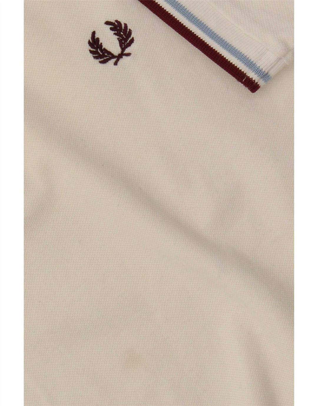 Fred Perry Herren-Poloshirt, große weiße Baumwolle