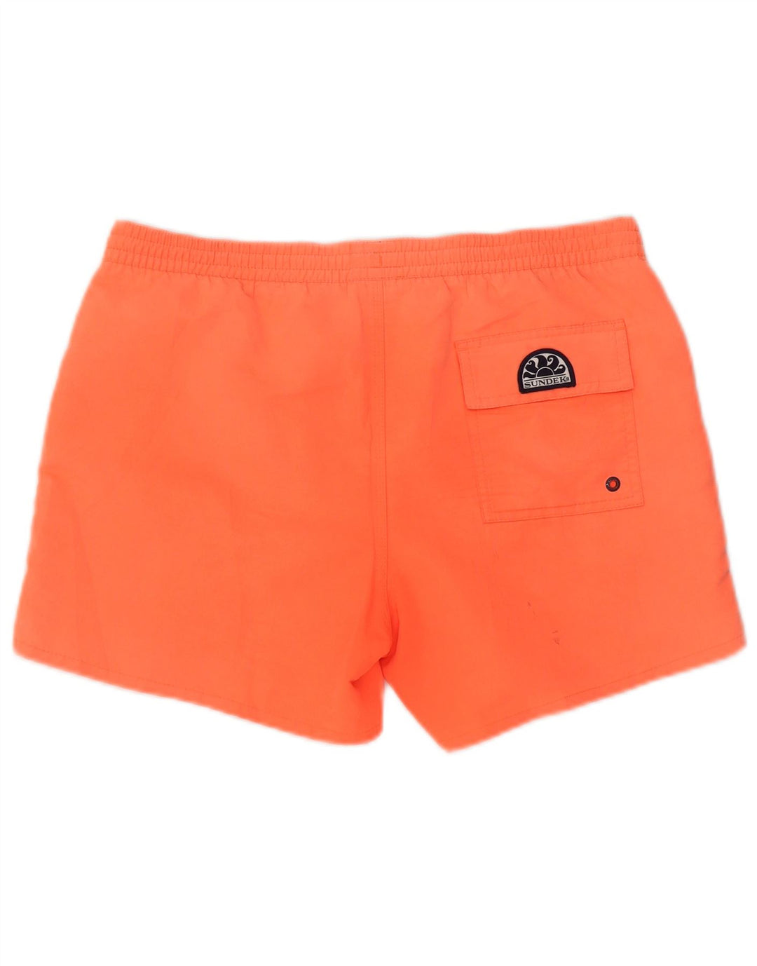 Sundek Herren-Badeshorts mit Grafik, Mittelorange, Polyester