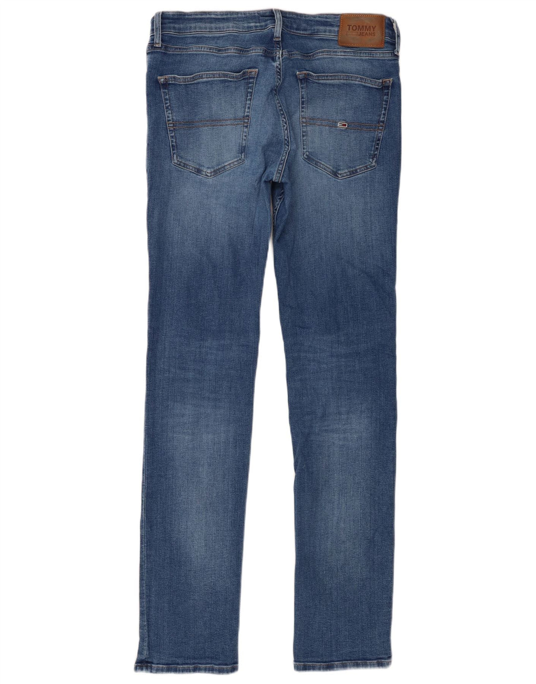 Tommy Hilfiger Herren Slim Jeans W34 L34 Blaue Baumwolle