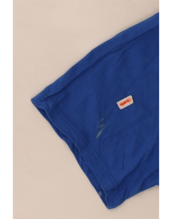 Nike Herren-T-Shirt mit athletischem Schnitt, groß, aus blauer Baumwolle