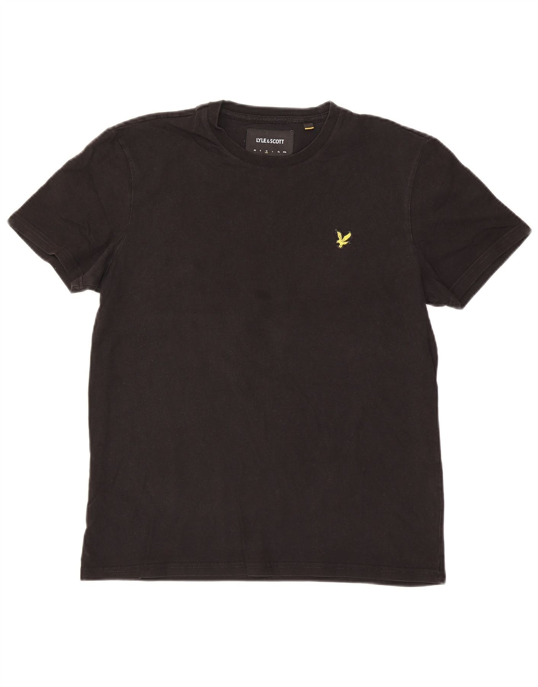 Lyle & Scott Herren T-Shirt Top Medium Schwarz Baumwolle