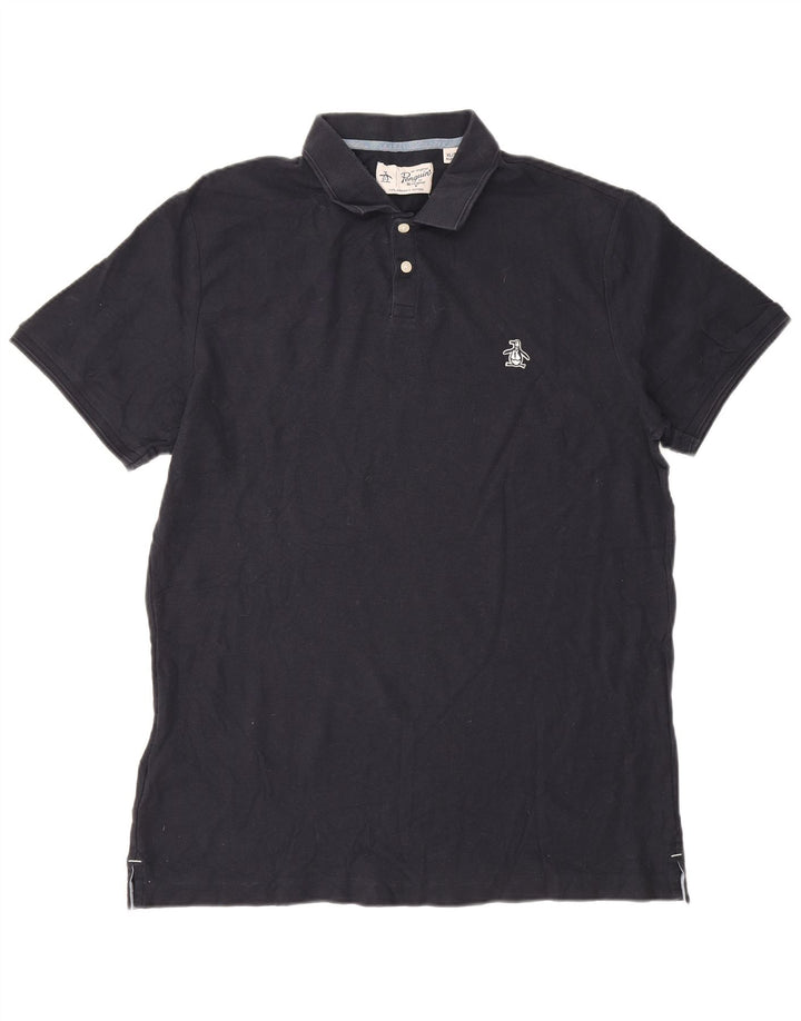 Penguin Herren Poloshirt XL Marineblau Baumwolle