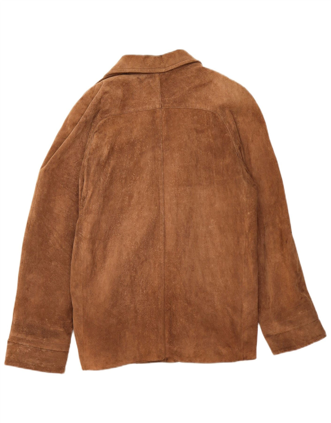Vintage Damen Wildlederjacke UK 16 Großes braunes Leder