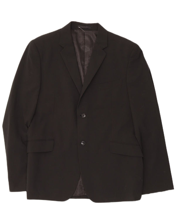 Jack & Jones Herren 2-Knopf-Blazerjacke IT 56 3XL Schwarz Polyester