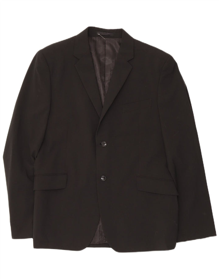 Jack & Jones Herren 2-Knopf-Blazerjacke IT 56 3XL Schwarz Polyester