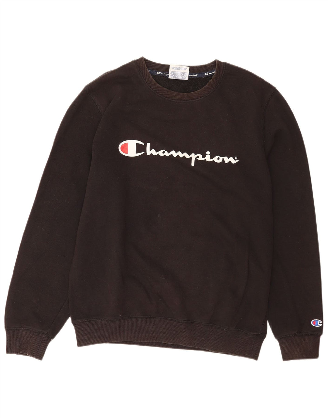 Champion Herren Grafik Sweatshirt Pullover Medium Schwarz Baumwolle