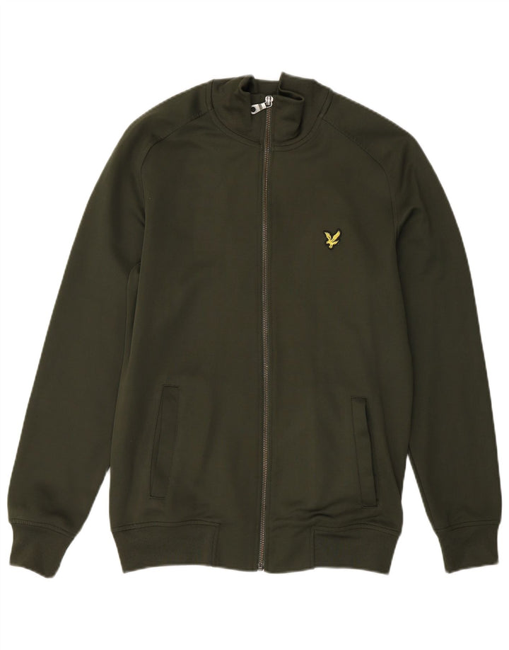 LYLE & SCOTT Damen-Trainingsanzug-Oberteiljacke UK 6 XS Khaki Polyester