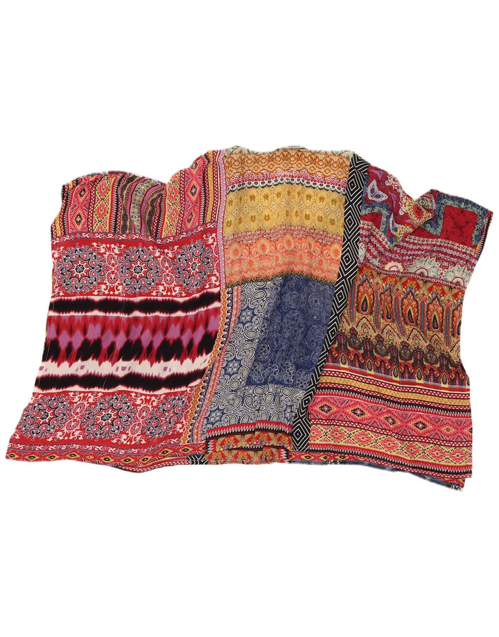 DESIGUAL Damen-Blusenoberteil in Übergröße, Größe M, mehrfarbig, Paisleymuster, UK 14