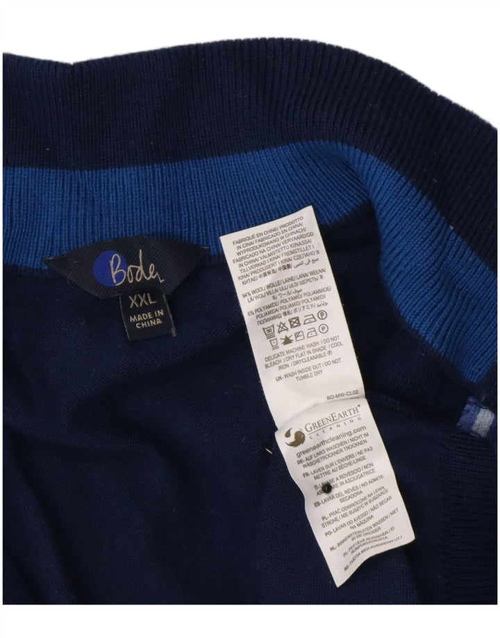 Boden Damen-Cardigan-Pullover UK 21 2XL Marineblaue Wolle