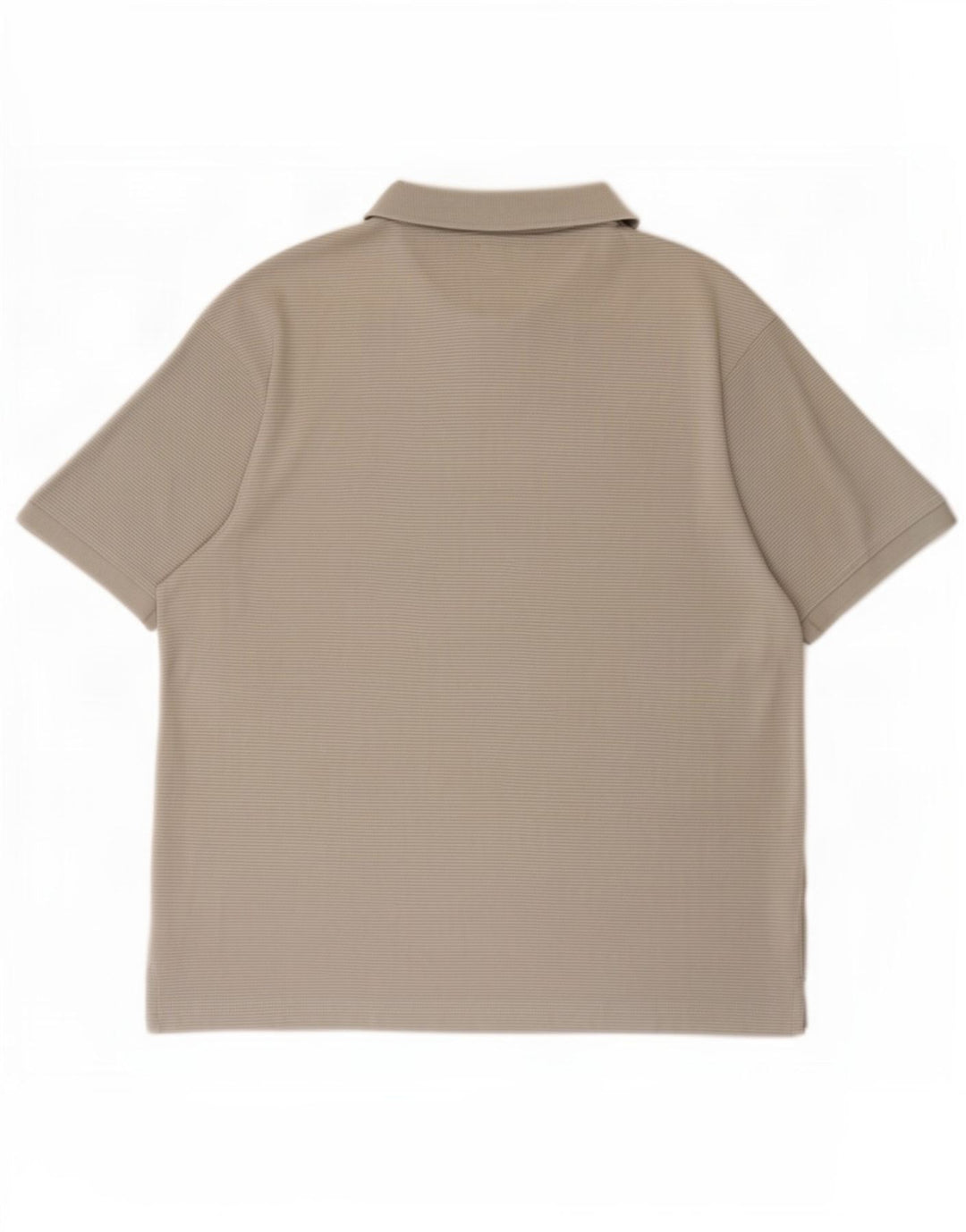 Zara Herren-Poloshirt, große graue Nadelstreifen-Baumwolle