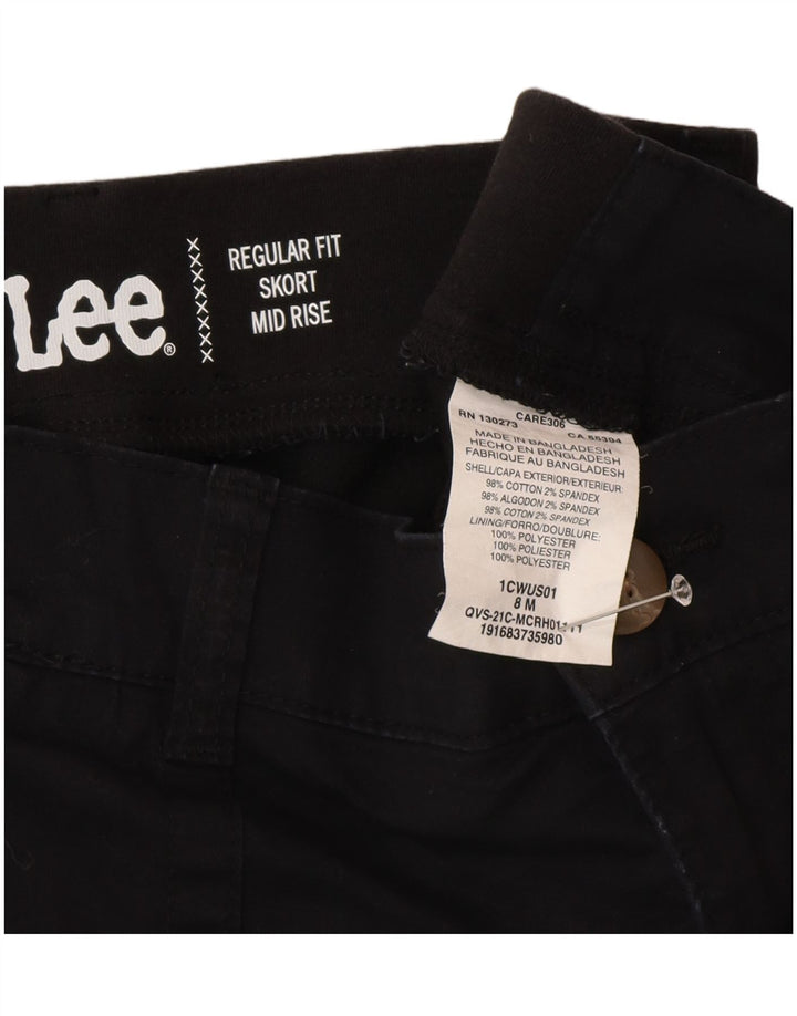 Lee Damen-Skort mit normaler Passform, US 8, mittelschwarz, Baumwolle